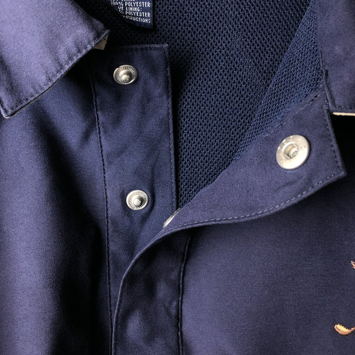 Ralph Lauren POLO GOLF Polo Golf Half Snap Warm-up Pullover Men's M polyester navy blue type Vintage Second Hand