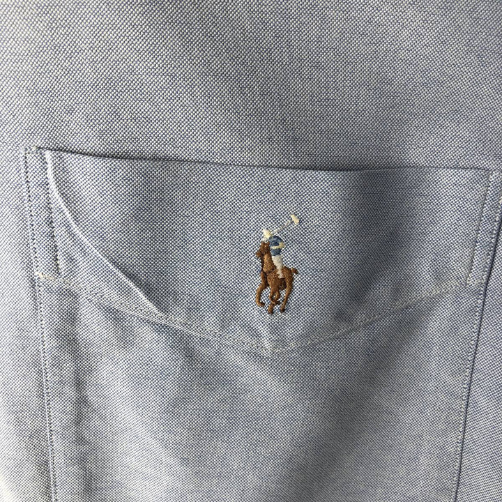 Ralph Lauren Classic Fit long sleeve button down shirt, men's size M cotton Blue type light blue Vintage Second Hand