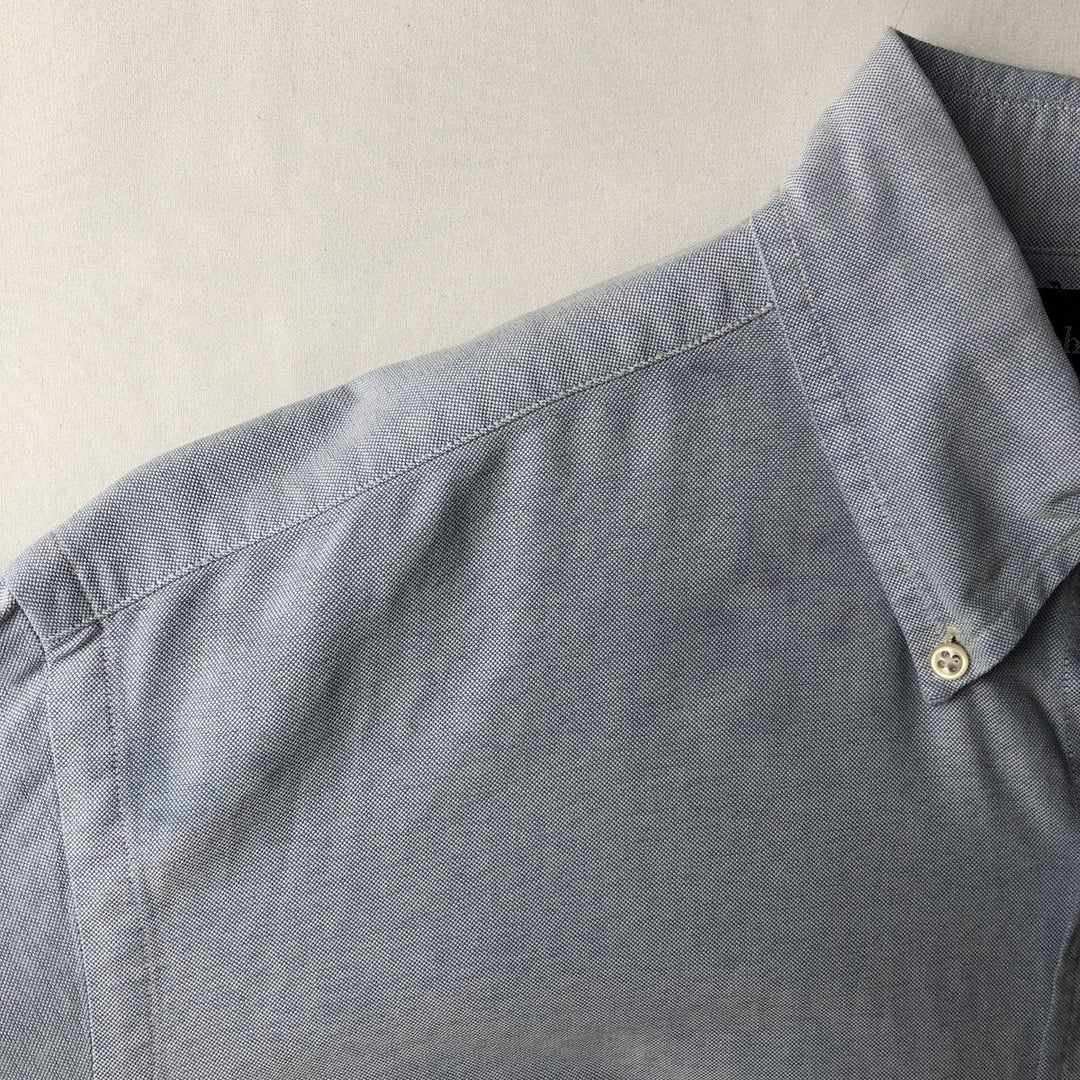 Ralph Lauren Classic Fit long sleeve button down shirt, men's size M cotton Blue type light blue Vintage Second Hand