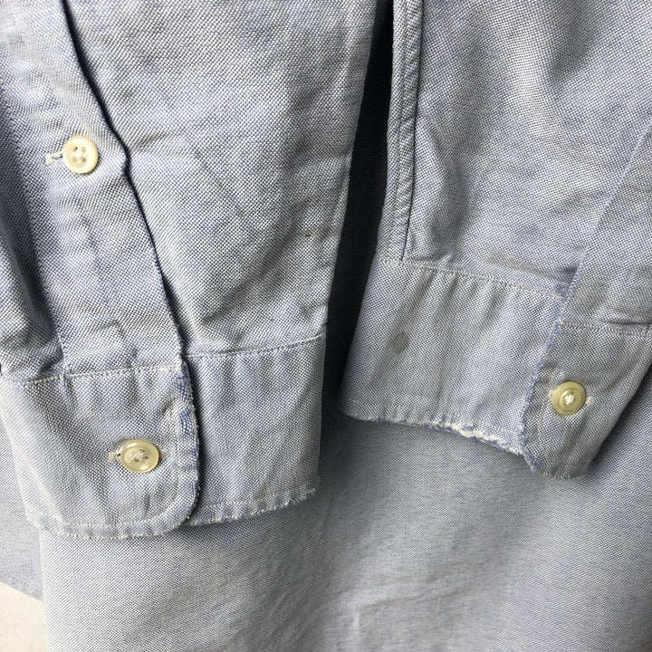 Ralph Lauren Classic Fit long sleeve button down shirt, men's size M cotton Blue type light blue Vintage Second Hand