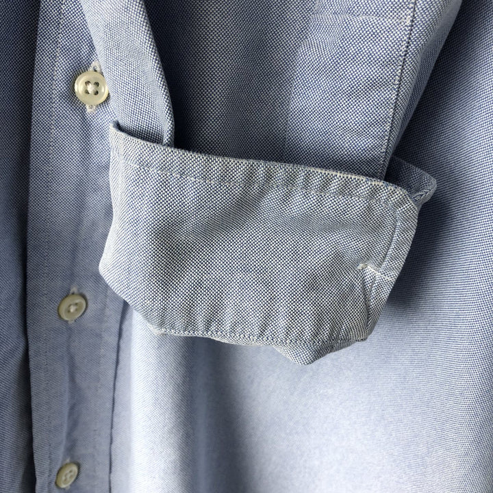 Ralph Lauren YARMOUTH long sleeve button down shirt, men's size L cotton Blue type light blue Vintage Second Hand