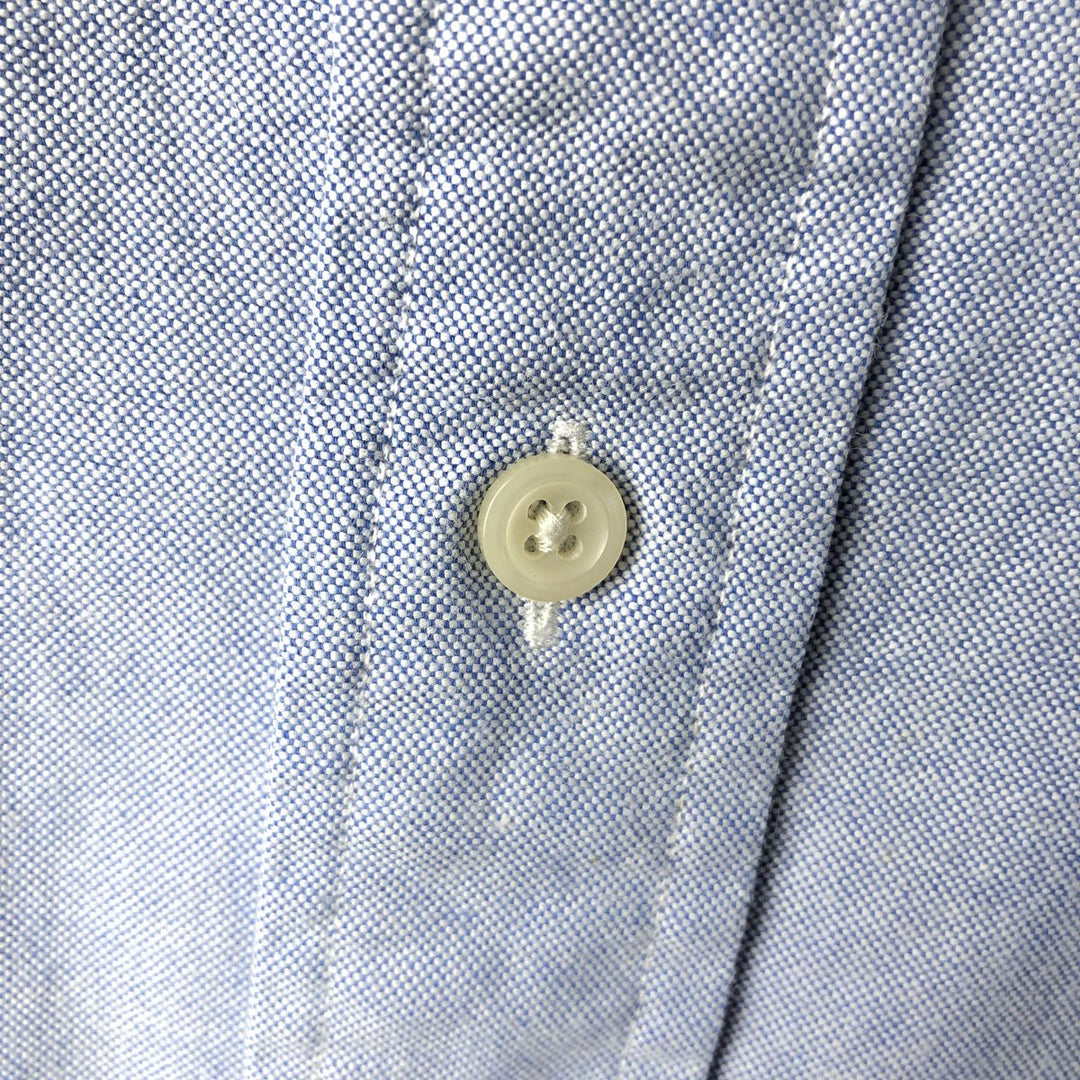 Ralph Lauren YARMOUTH long sleeve button down shirt, men's XL size cotton Blue type light blue Vintage Second Hand