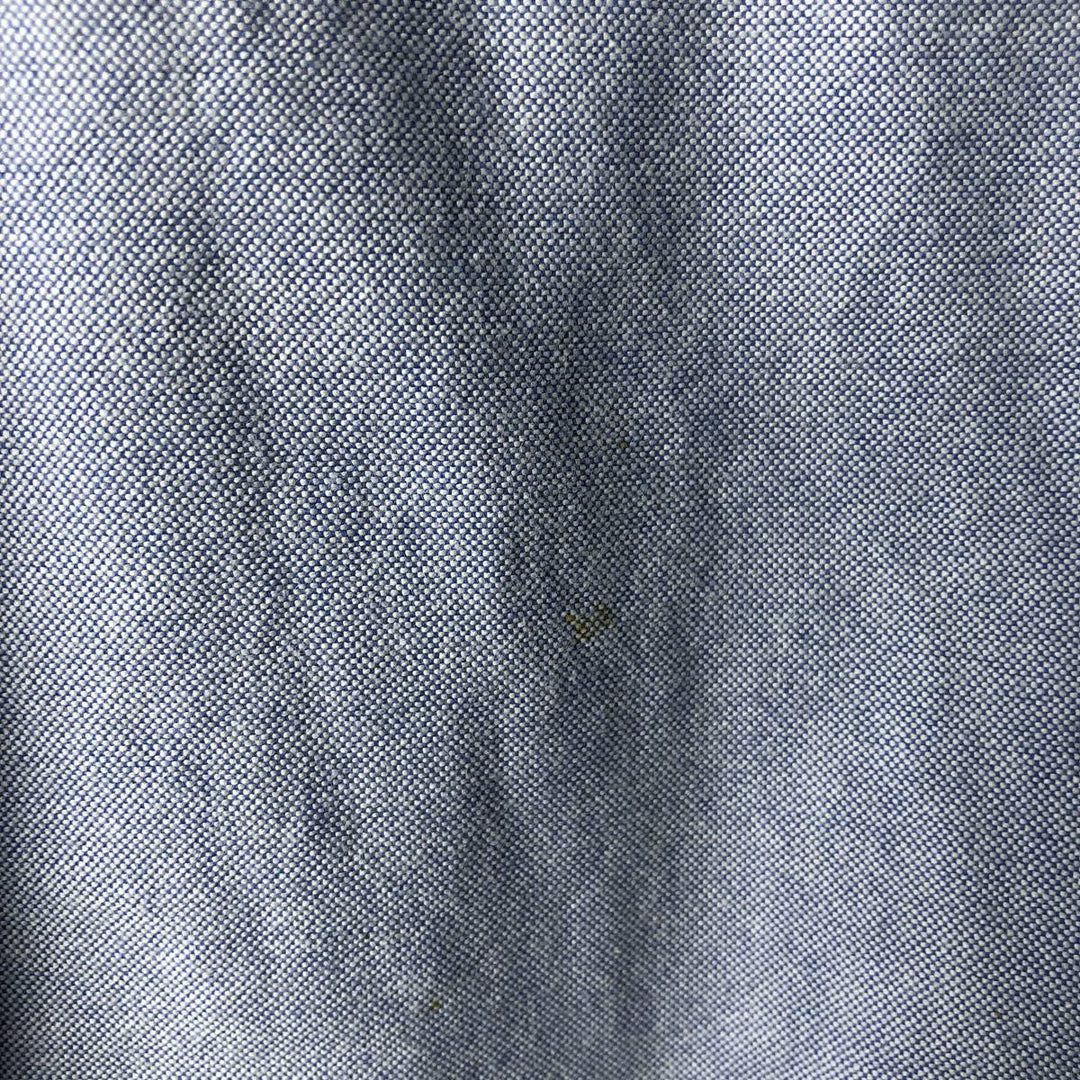 Ralph Lauren YARMOUTH long sleeve button down shirt, men's XL size cotton Blue type light blue Vintage Second Hand