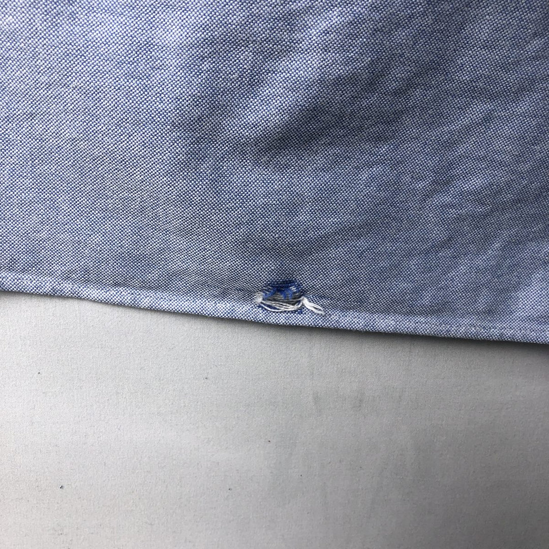 Ralph Lauren YARMOUTH long sleeve button down shirt, men's XL size cotton Blue type light blue Vintage Second Hand