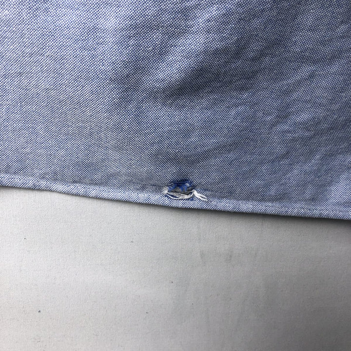 Ralph Lauren YARMOUTH long sleeve button down shirt, men's XL size cotton Blue type light blue Vintage Second Hand