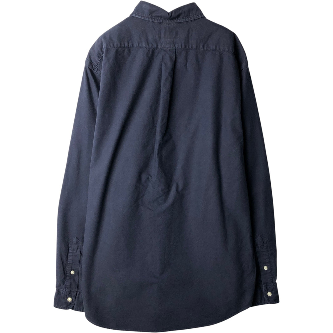 Ralph Lauren Classic Fit Long Sleeve Button Down Shirt, Men's Size L cotton navy blue type Vintage Second Hand