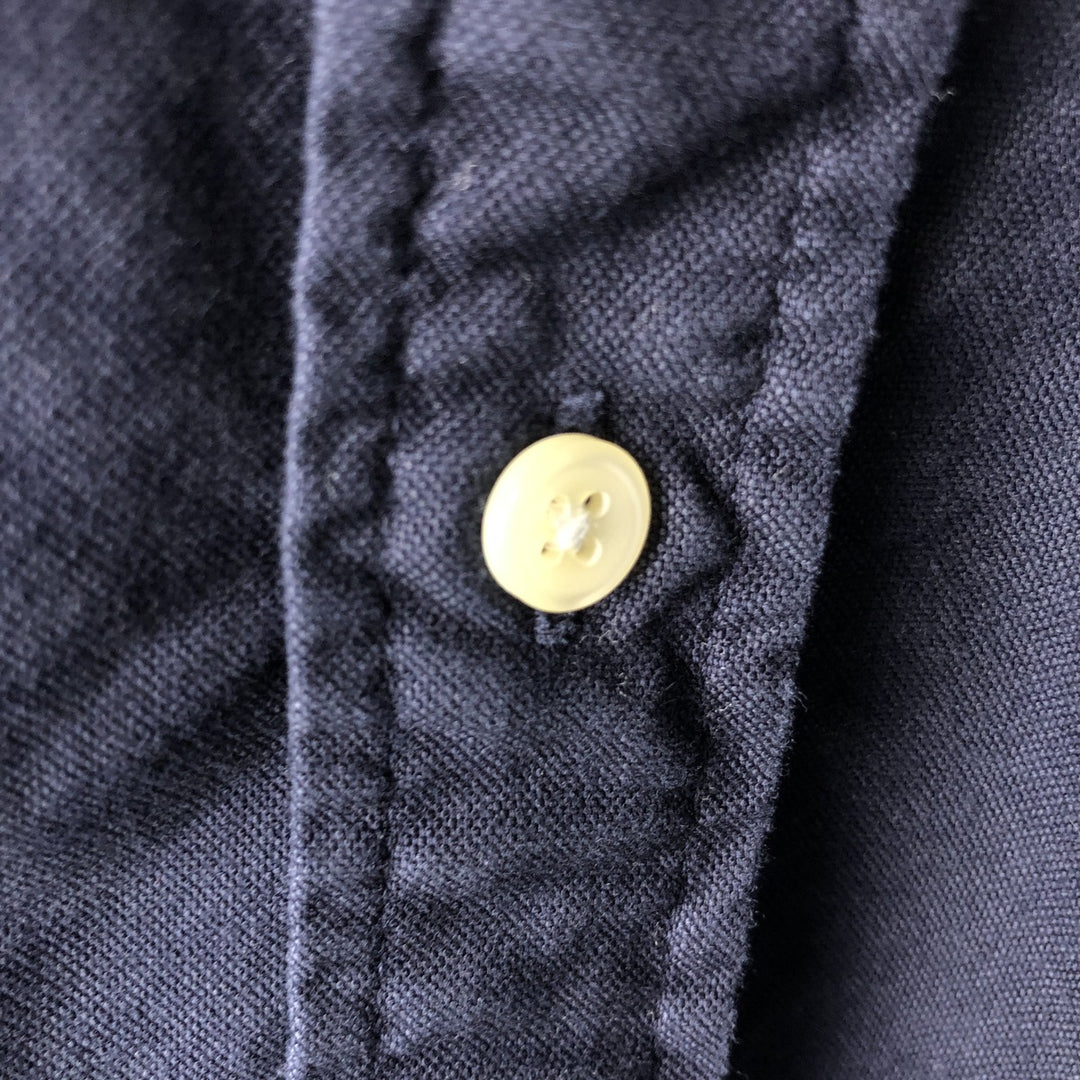 Ralph Lauren Classic Fit Long Sleeve Button Down Shirt, Men's Size L cotton navy blue type Vintage Second Hand