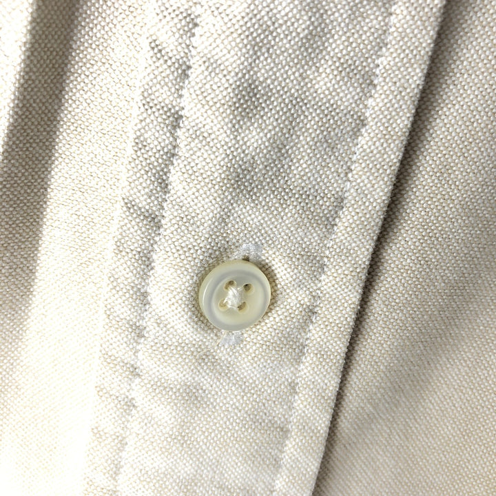 Ralph Lauren YARMOUTH long sleeve button down shirt, men's size L cotton Beige type Vintage Second Hand