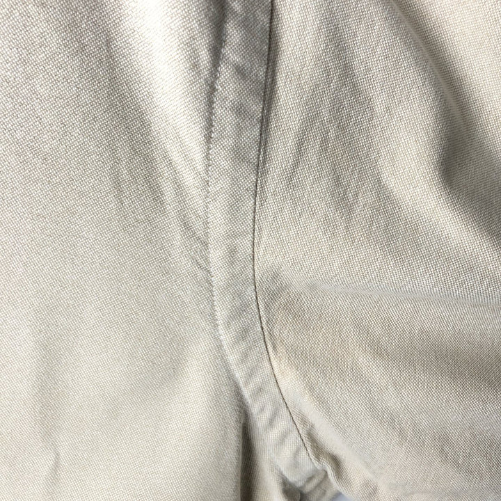 Ralph Lauren YARMOUTH long sleeve button down shirt, men's size L cotton Beige type Vintage Second Hand
