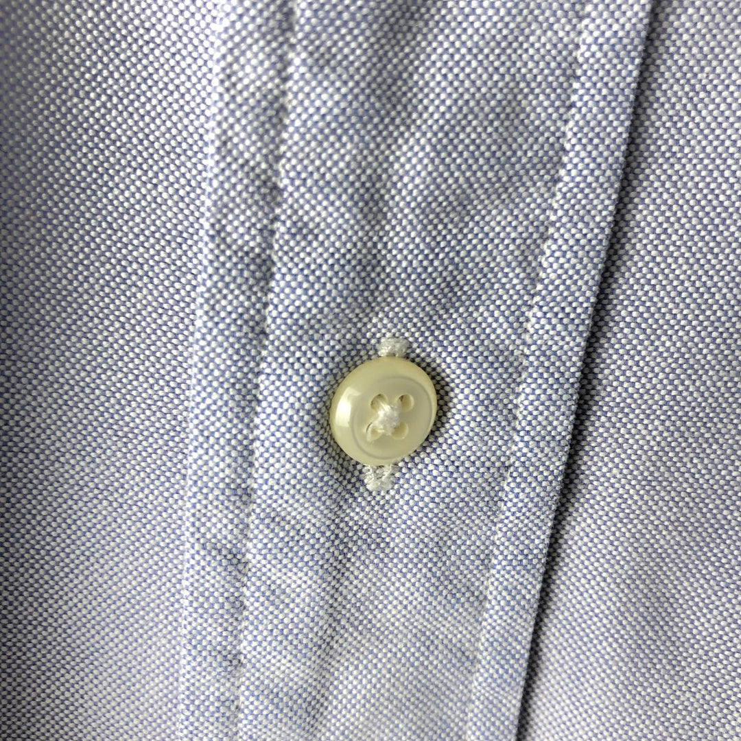 Ralph Lauren YARMOUTH long sleeve button down shirt, men's XL size cotton Blue type light blue Vintage Second Hand
