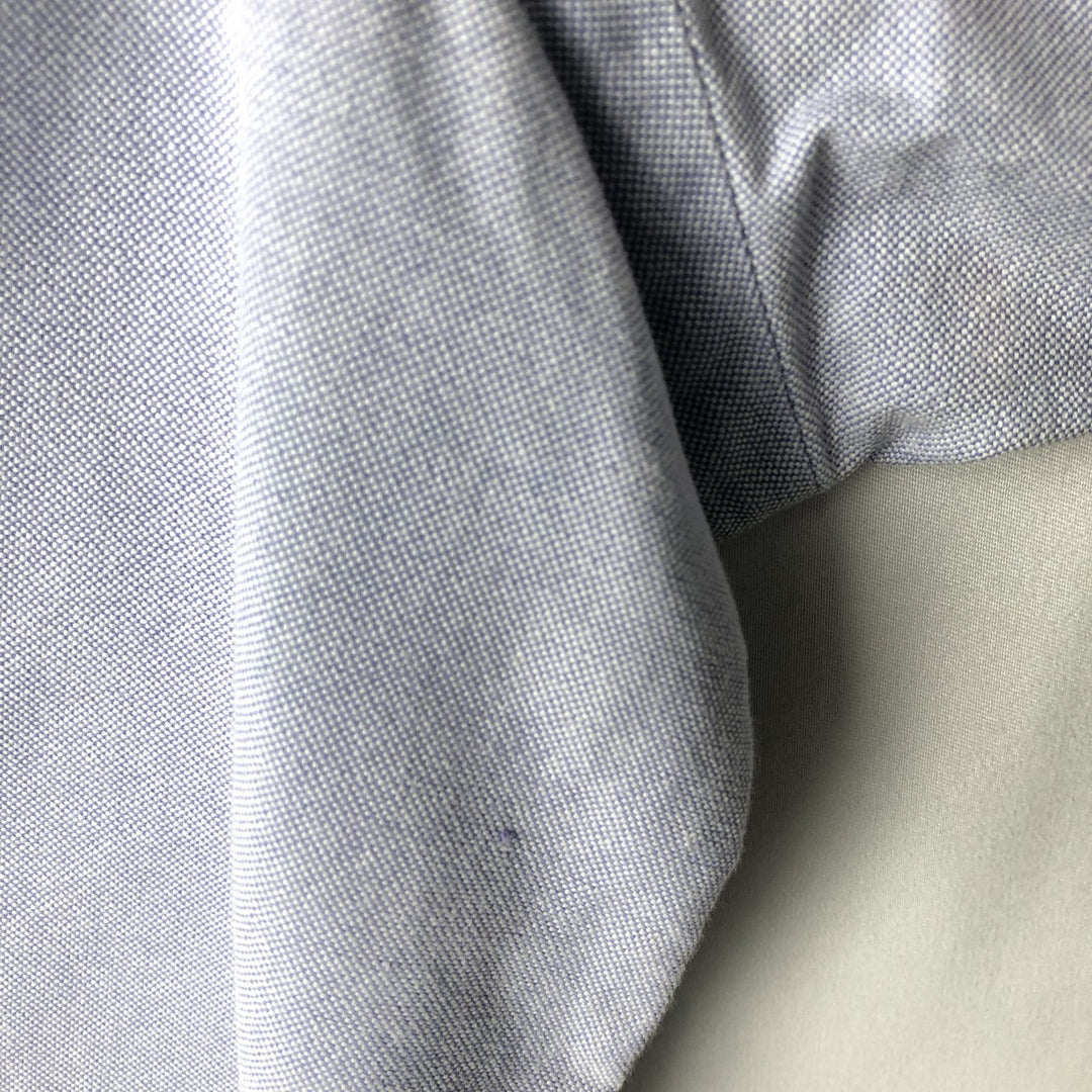 Ralph Lauren YARMOUTH long sleeve button down shirt, men's XL size cotton Blue type light blue Vintage Second Hand