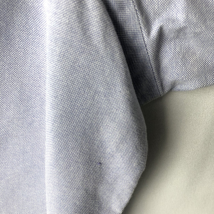 Ralph Lauren YARMOUTH long sleeve button down shirt, men's XL size cotton Blue type light blue Vintage Second Hand