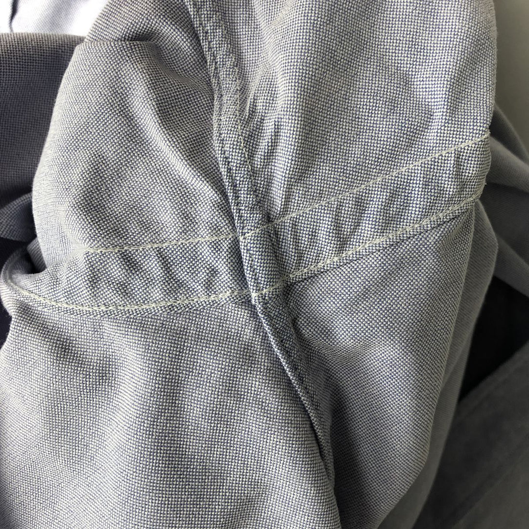 Ralph Lauren YARMOUTH long sleeve button down shirt, men's XL size cotton Blue type light blue Vintage Second Hand