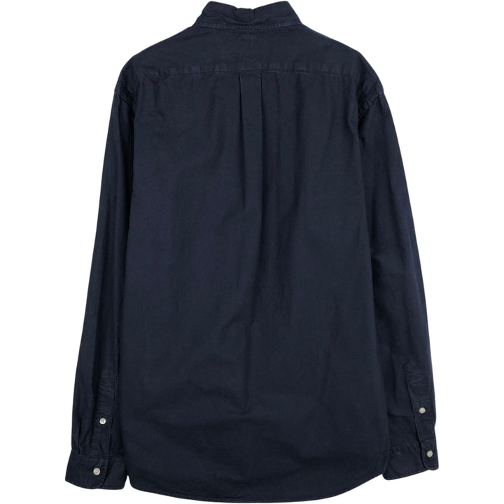 Ralph Lauren Classic Fit Long Sleeve Button Down Shirt, Men's Size L cotton navy blue type Vintage Second Hand
