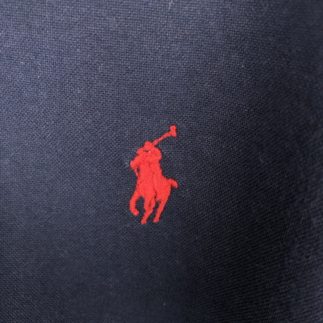 Ralph Lauren Classic Fit Long Sleeve Button Down Shirt, Men's Size L cotton navy blue type Vintage Second Hand
