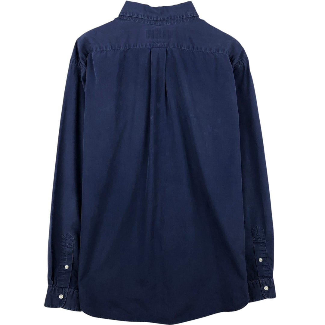Ralph Lauren CLASSIC FIT Long-Sleeve Button-Down Shirt, Men's Size XL (Equivalent), Lightweight cotton navy blue type Vintage Second Hand