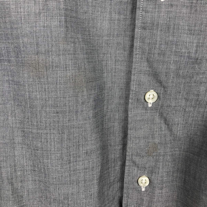 Ralph Lauren MARLOWE long-sleeved button-down shirt, men's size L cotton gray type Vintage Second Hand