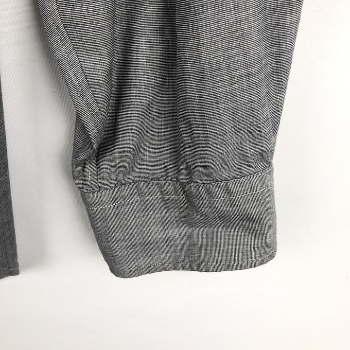 Ralph Lauren MARLOWE long-sleeved button-down shirt, men's size L cotton gray type Vintage Second Hand