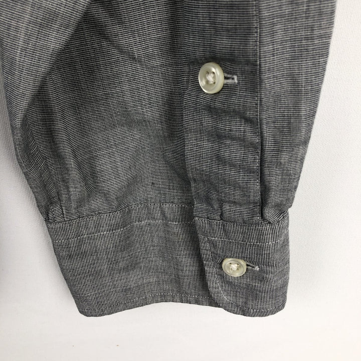 Ralph Lauren MARLOWE long-sleeved button-down shirt, men's size L cotton gray type Vintage Second Hand