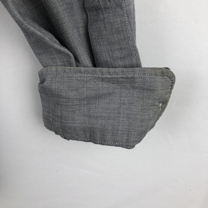 Ralph Lauren MARLOWE long-sleeved button-down shirt, men's size L cotton gray type Vintage Second Hand