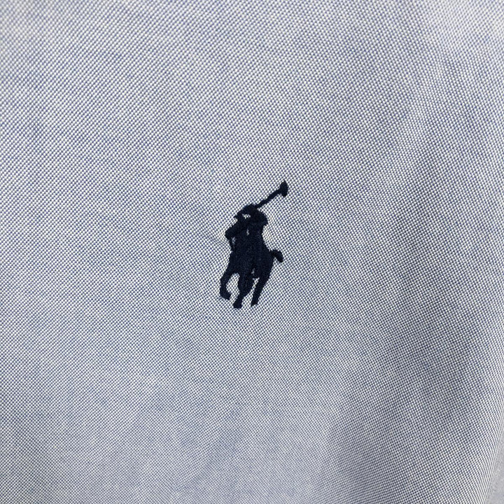 Ralph Lauren Classic Fit Long Sleeve Button Down Shirt, Men's Size L cotton blue type Vintage Second Hand