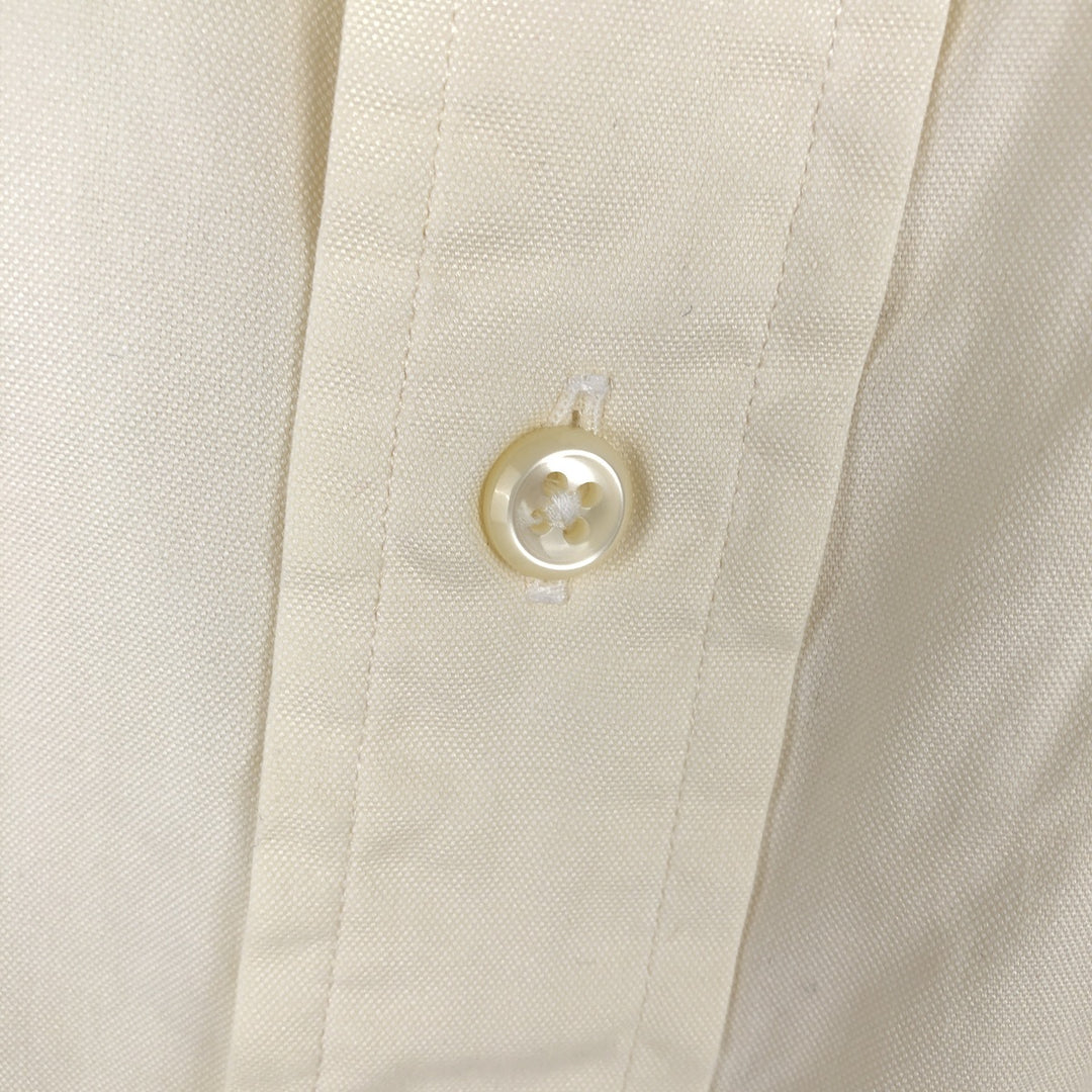 Ralph Lauren YARMOUTH long sleeve button down shirt, men's XL size cotton yellow type Vintage Second Hand