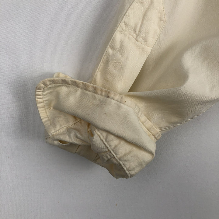 Ralph Lauren YARMOUTH long sleeve button down shirt, men's XL size cotton yellow type Vintage Second Hand