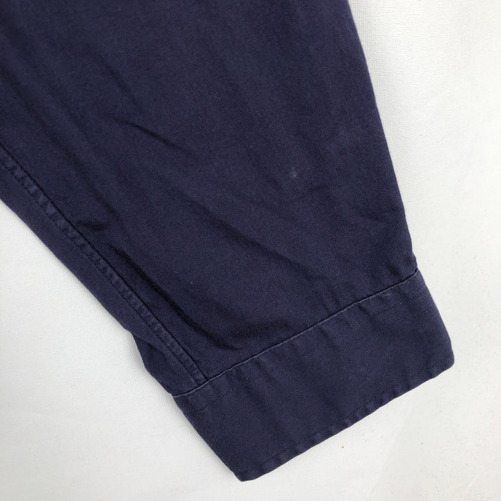 Ralph Lauren Classic Fit Long Sleeve Button Down Shirt, Men's Size L cotton navy blue type Vintage Second Hand