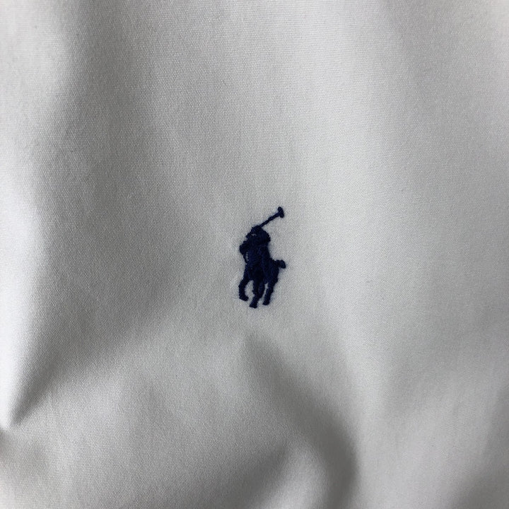 Ralph Lauren Slim Fit Long Sleeve Button-Down Shirt, Men's Size Medium cotton white type Vintage Second Hand