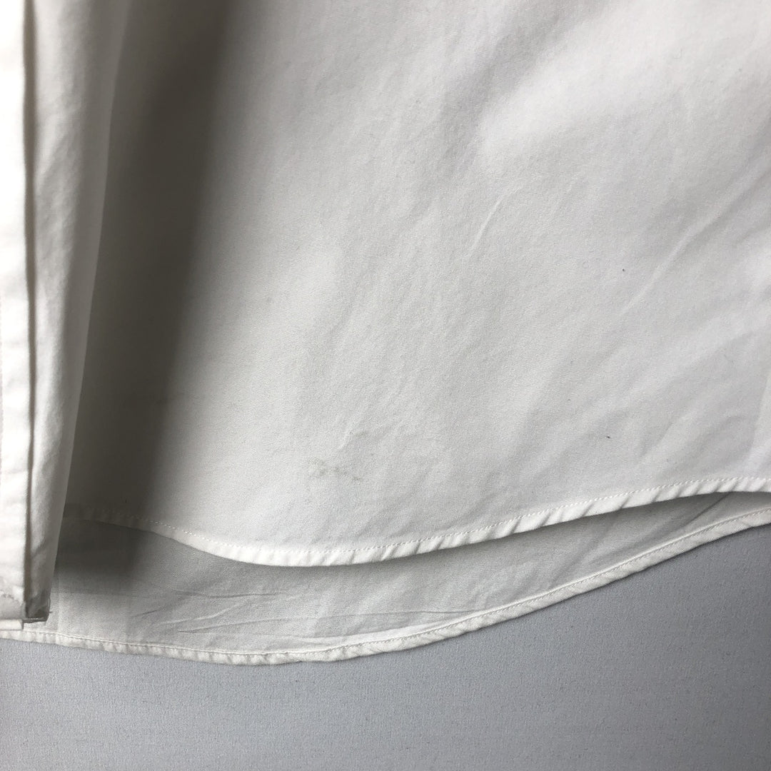 Ralph Lauren Slim Fit Long Sleeve Button-Down Shirt, Men's Size Medium cotton white type Vintage Second Hand