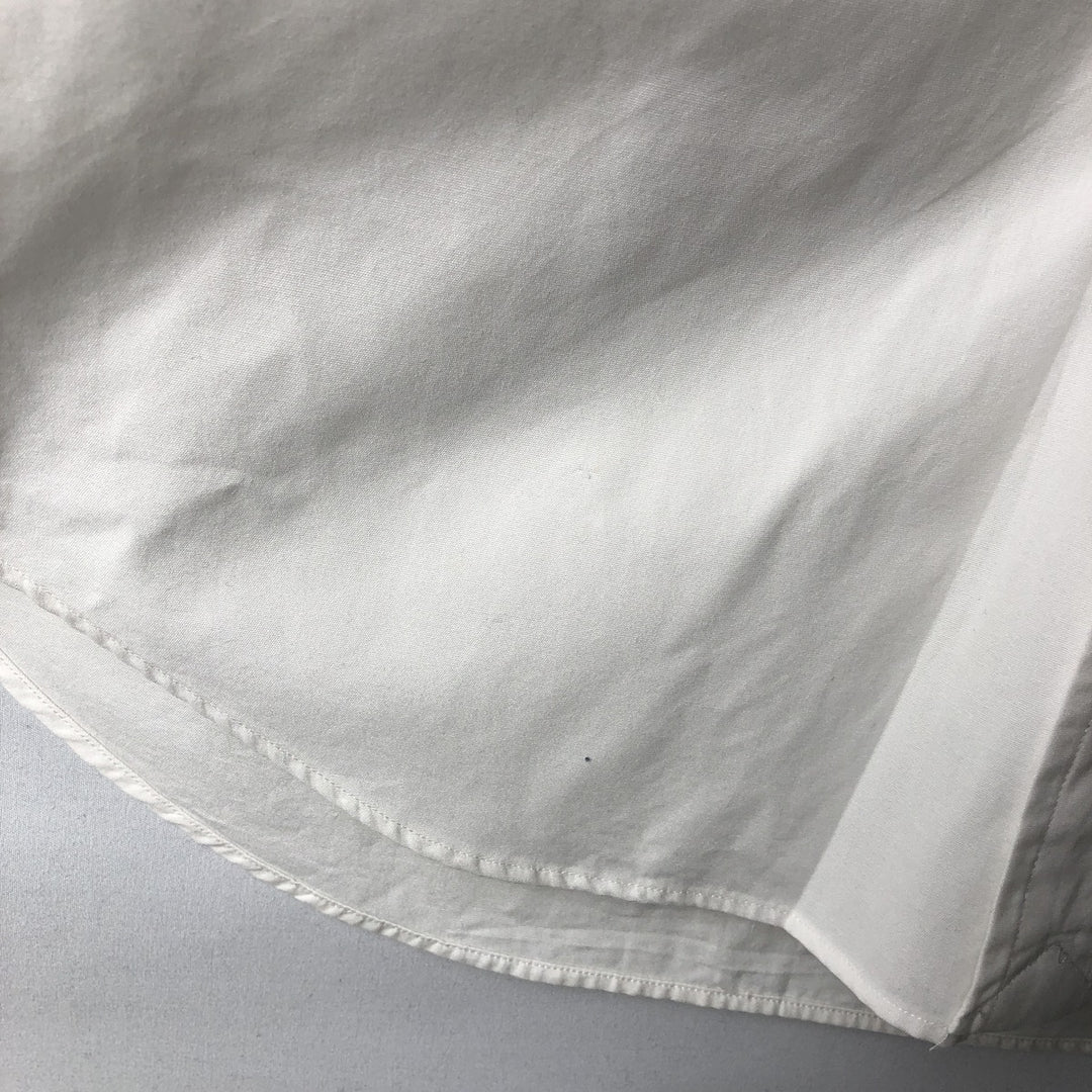 Ralph Lauren Slim Fit Long Sleeve Button-Down Shirt, Men's Size Medium cotton white type Vintage Second Hand