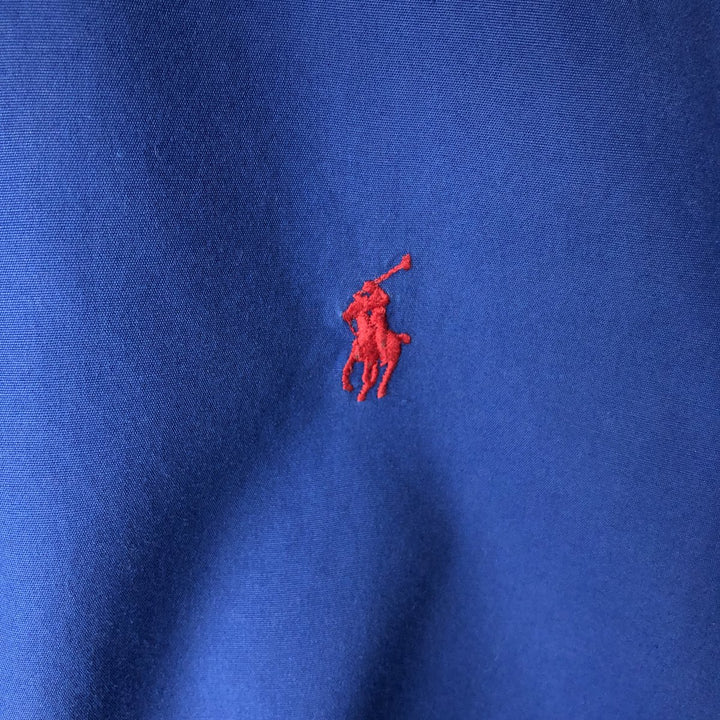 Ralph Lauren long sleeve button down shirt, men's size L cotton blue type Vintage Second Hand