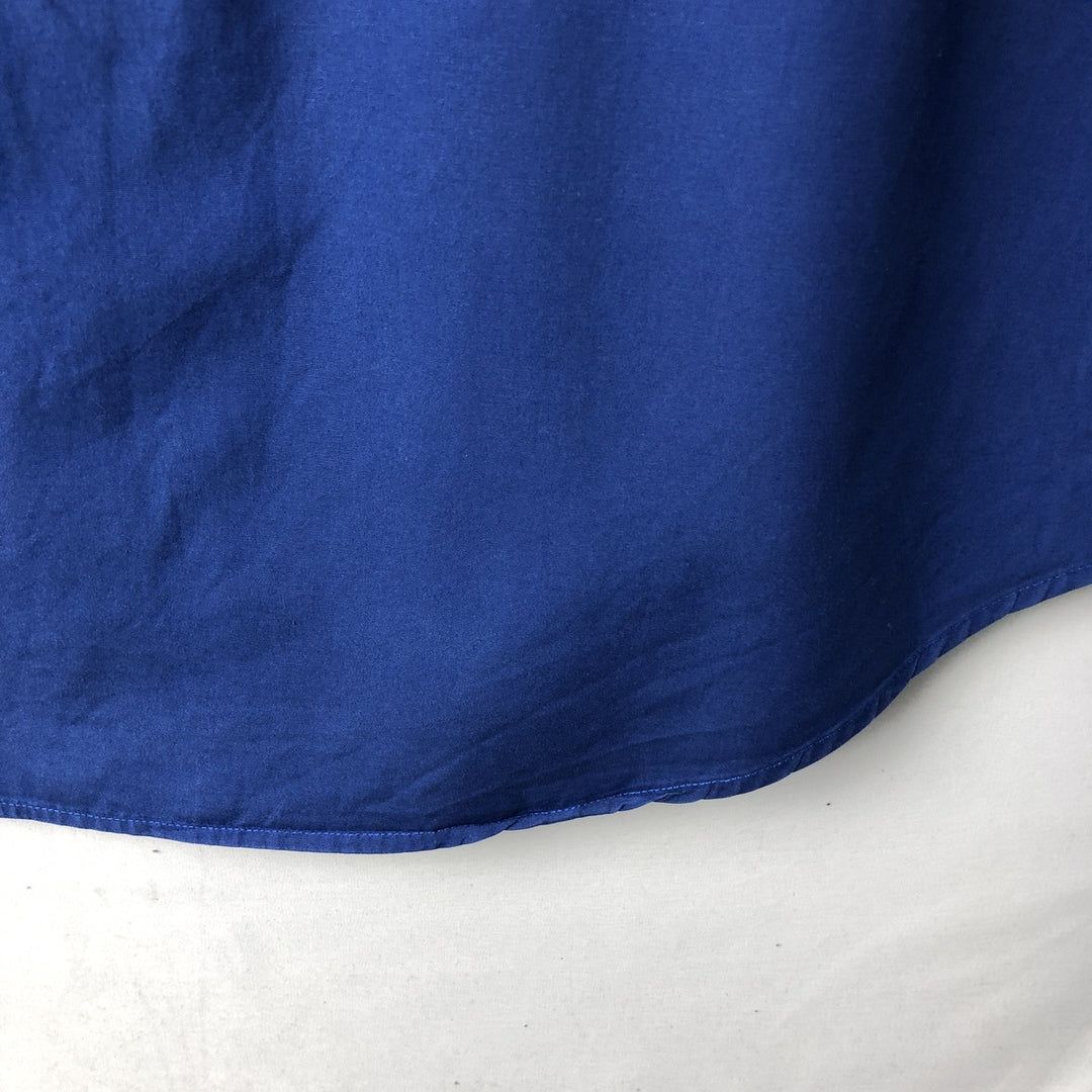 Ralph Lauren long sleeve button down shirt, men's size L cotton blue type Vintage Second Hand
