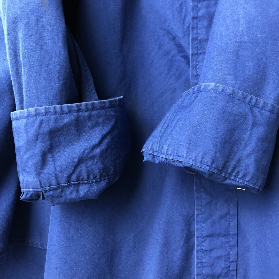Ralph Lauren long sleeve button down shirt, men's size L cotton blue type Vintage Second Hand