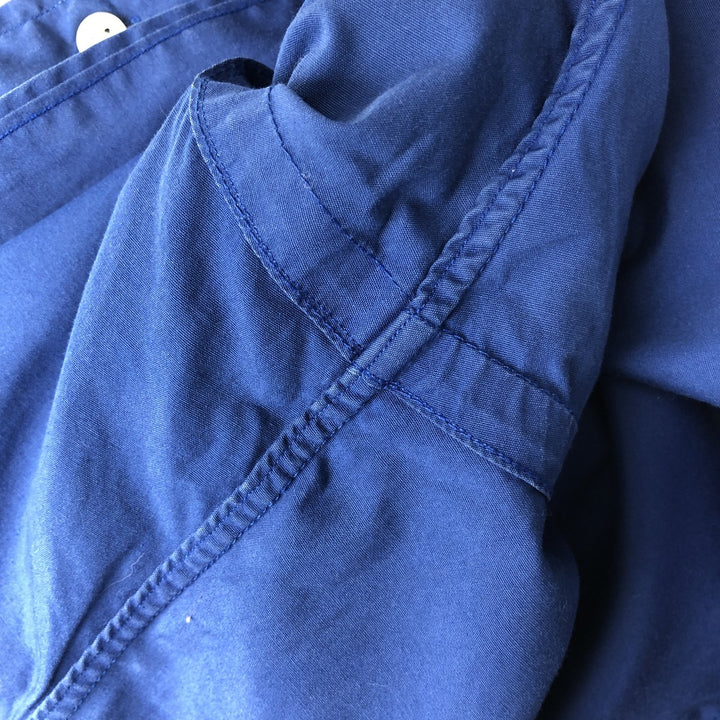 Ralph Lauren long sleeve button down shirt, men's size L cotton blue type Vintage Second Hand