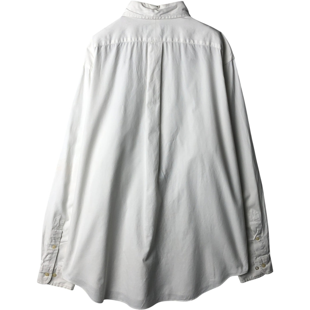 Ralph Lauren Classic Fit Long Sleeve Button Down Shirt, Men's Size L cotton white type Vintage Second Hand