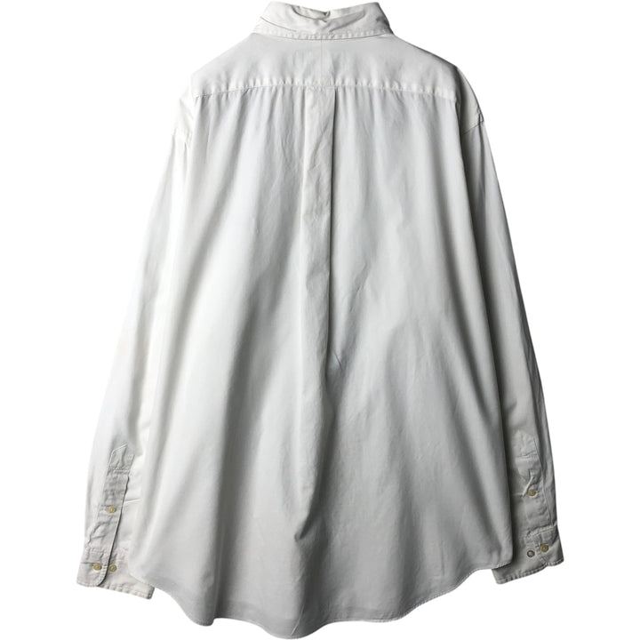 Ralph Lauren Classic Fit Long Sleeve Button Down Shirt, Men's Size L cotton white type Vintage Second Hand