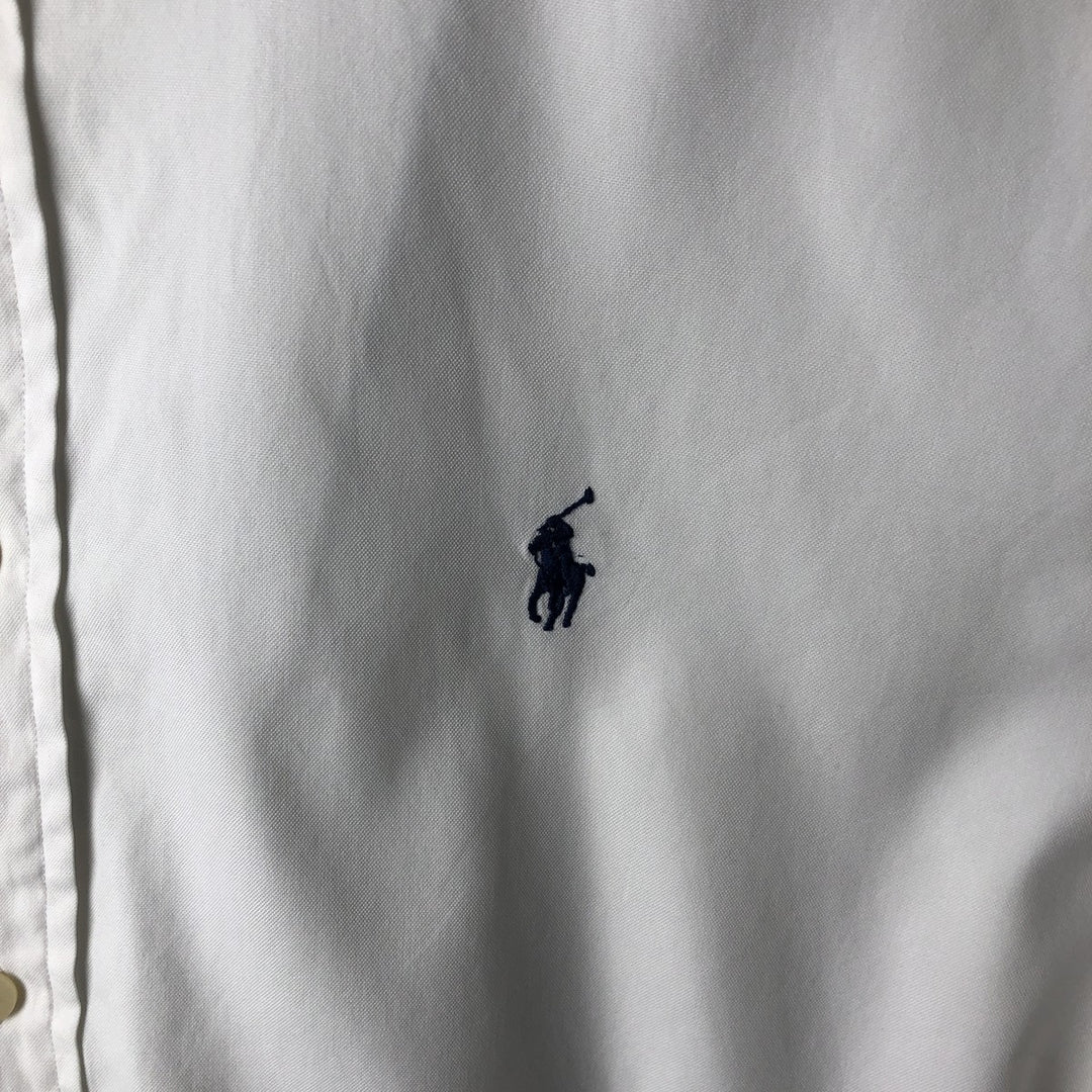 Ralph Lauren Classic Fit Long Sleeve Button Down Shirt, Men's Size L cotton white type Vintage Second Hand
