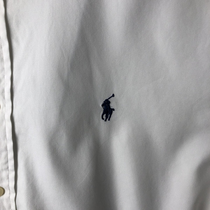 Ralph Lauren Classic Fit Long Sleeve Button Down Shirt, Men's Size L cotton white type Vintage Second Hand