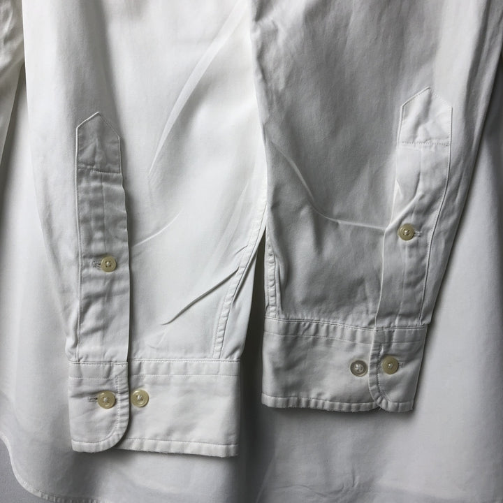 Ralph Lauren Classic Fit Long Sleeve Button Down Shirt, Men's Size L cotton white type Vintage Second Hand