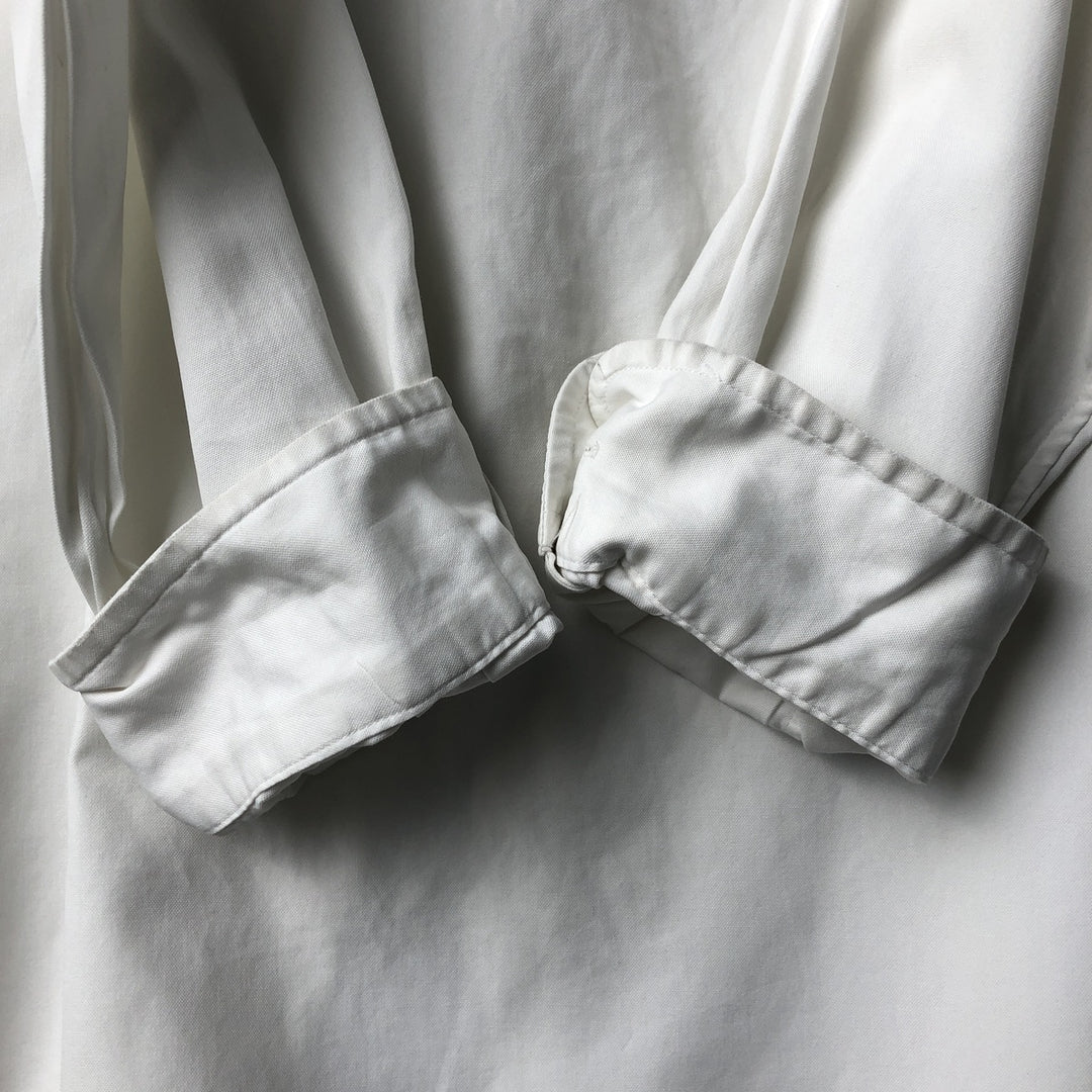Ralph Lauren Classic Fit Long Sleeve Button Down Shirt, Men's Size L cotton white type Vintage Second Hand