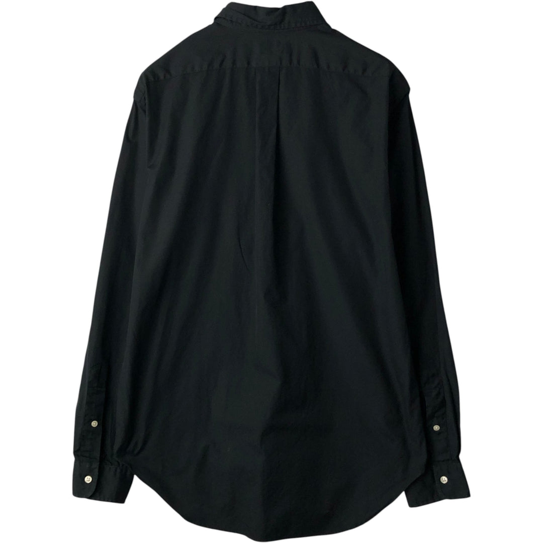 Ralph Lauren Classic Fit Long Sleeve Button Down Shirt Men's M cotton black type Vintage Second Hand