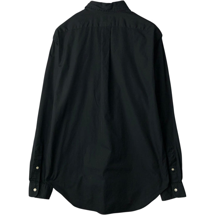 Ralph Lauren Classic Fit Long Sleeve Button Down Shirt Men's M cotton black type Vintage Second Hand