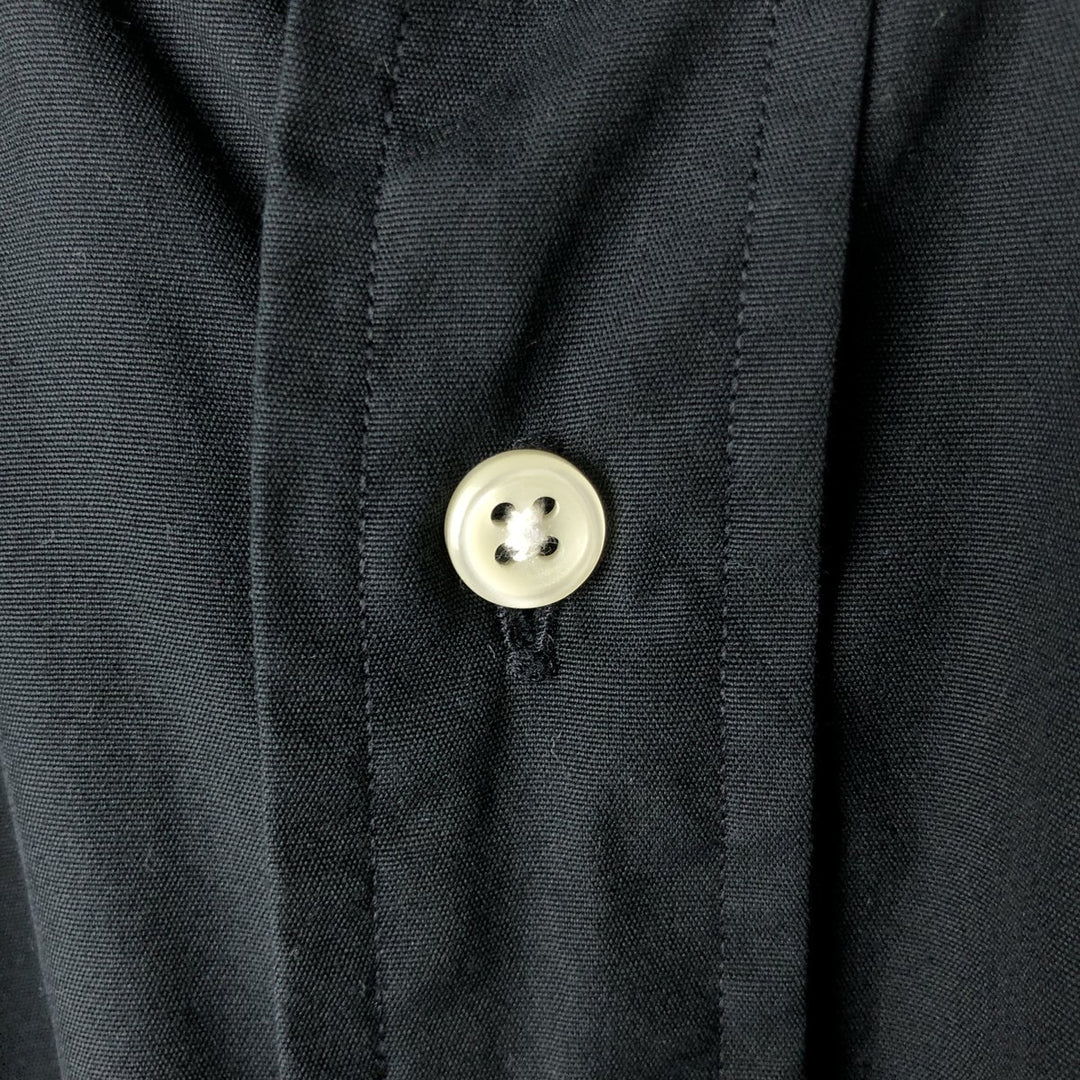 Ralph Lauren Classic Fit Long Sleeve Button Down Shirt Men's M cotton black type Vintage Second Hand