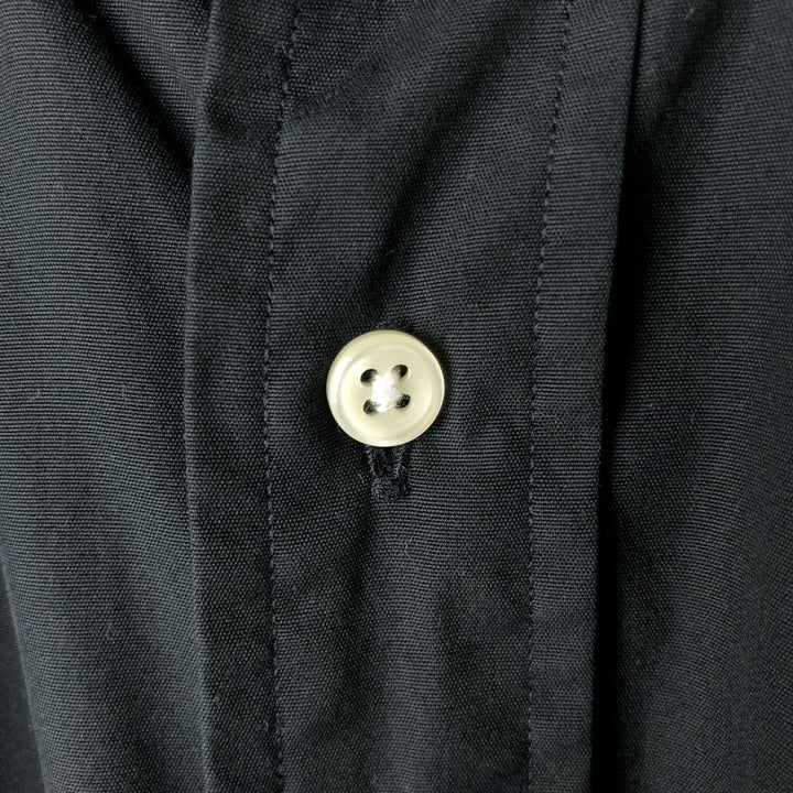 Ralph Lauren Classic Fit Long Sleeve Button Down Shirt Men's M cotton black type Vintage Second Hand