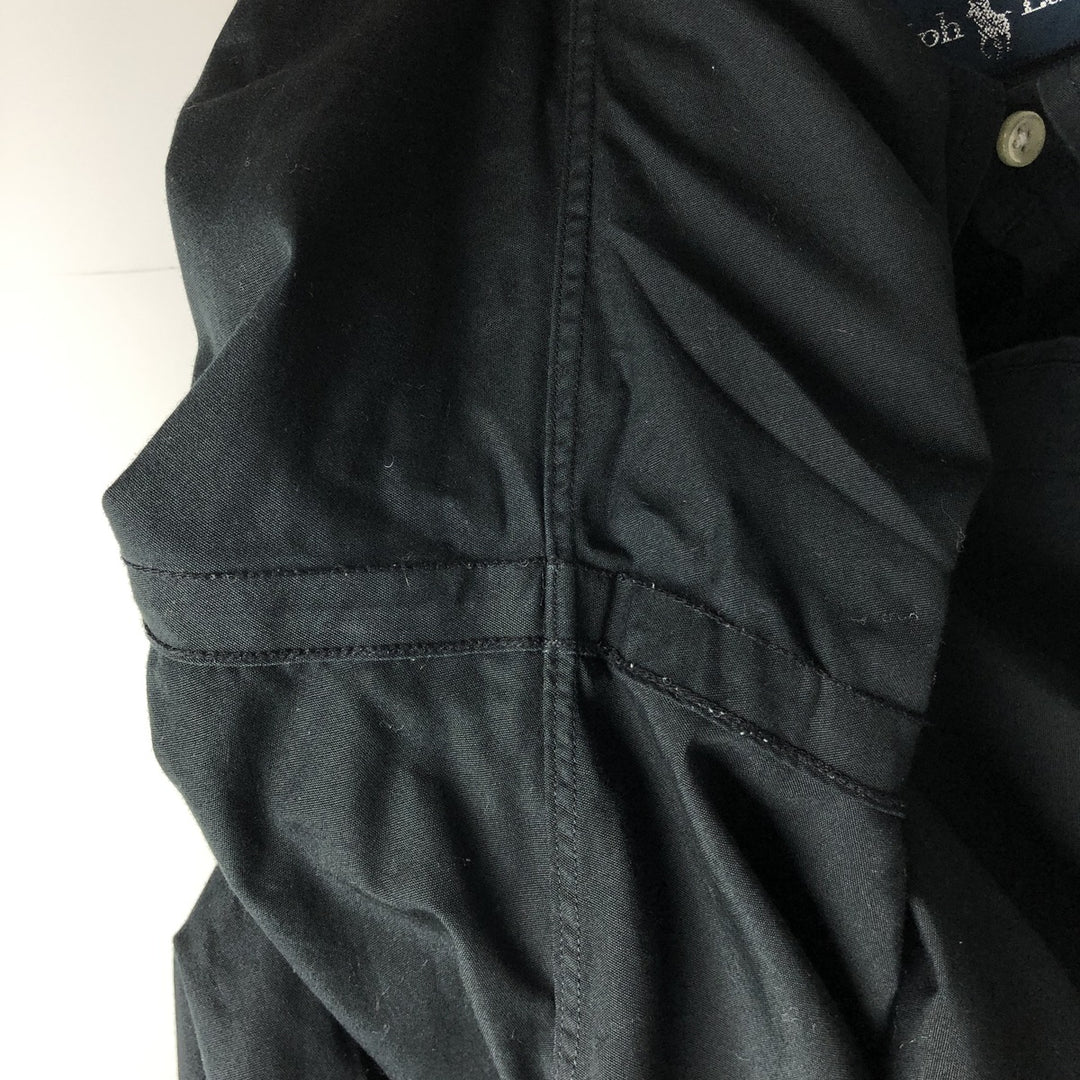 Ralph Lauren Classic Fit Long Sleeve Button Down Shirt Men's M cotton black type Vintage Second Hand