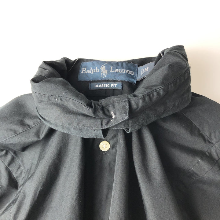 Ralph Lauren Classic Fit Long Sleeve Button Down Shirt Men's M cotton black type Vintage Second Hand