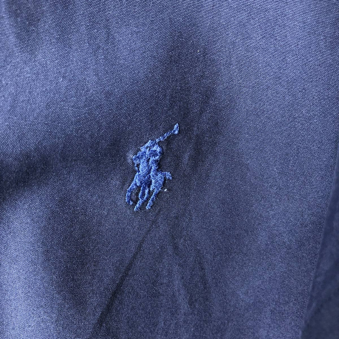 Ralph Lauren BLAKE long sleeve button down shirt, men's size XXL cotton navy blue type Vintage Second Hand