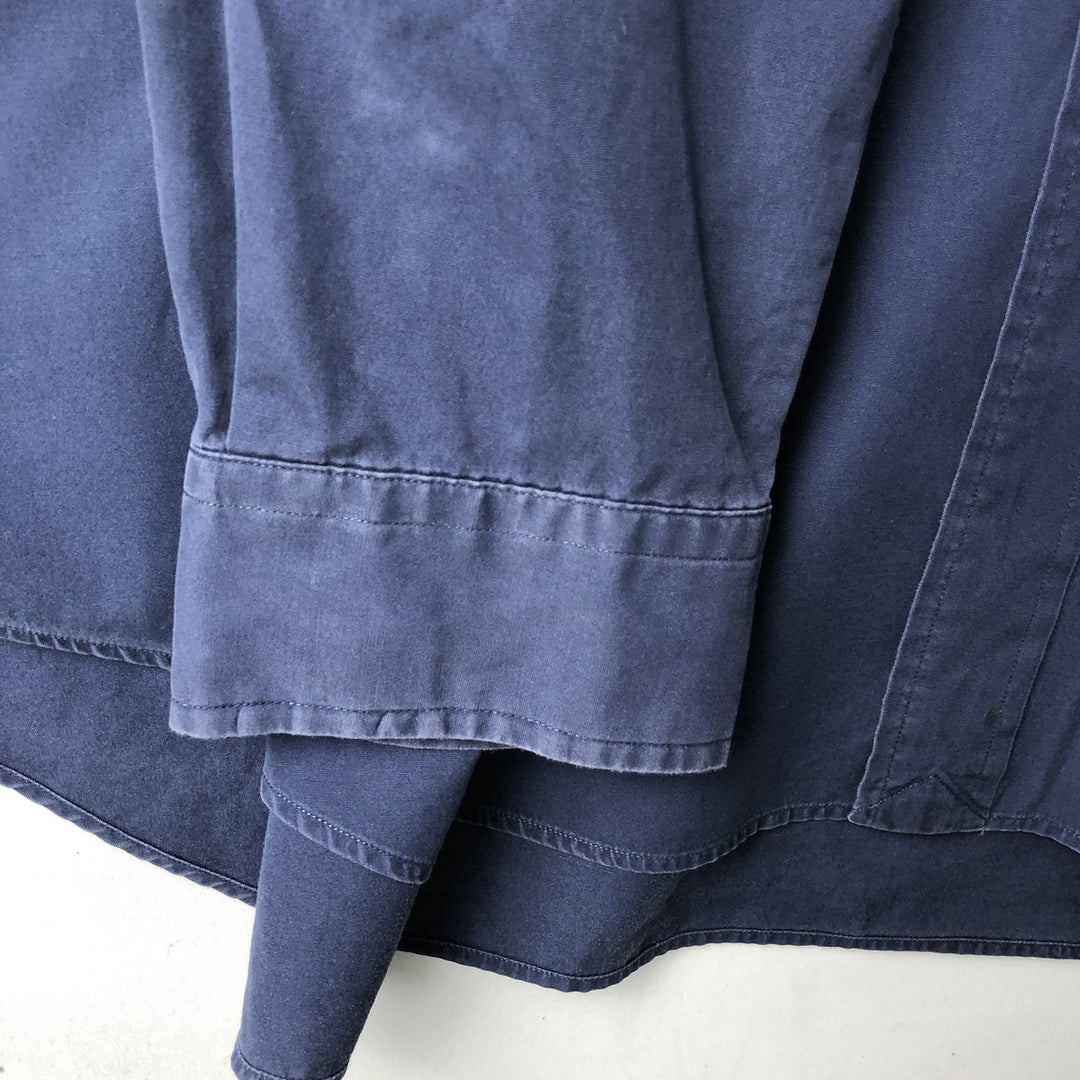 Ralph Lauren BLAKE long sleeve button down shirt, men's size XXL cotton navy blue type Vintage Second Hand