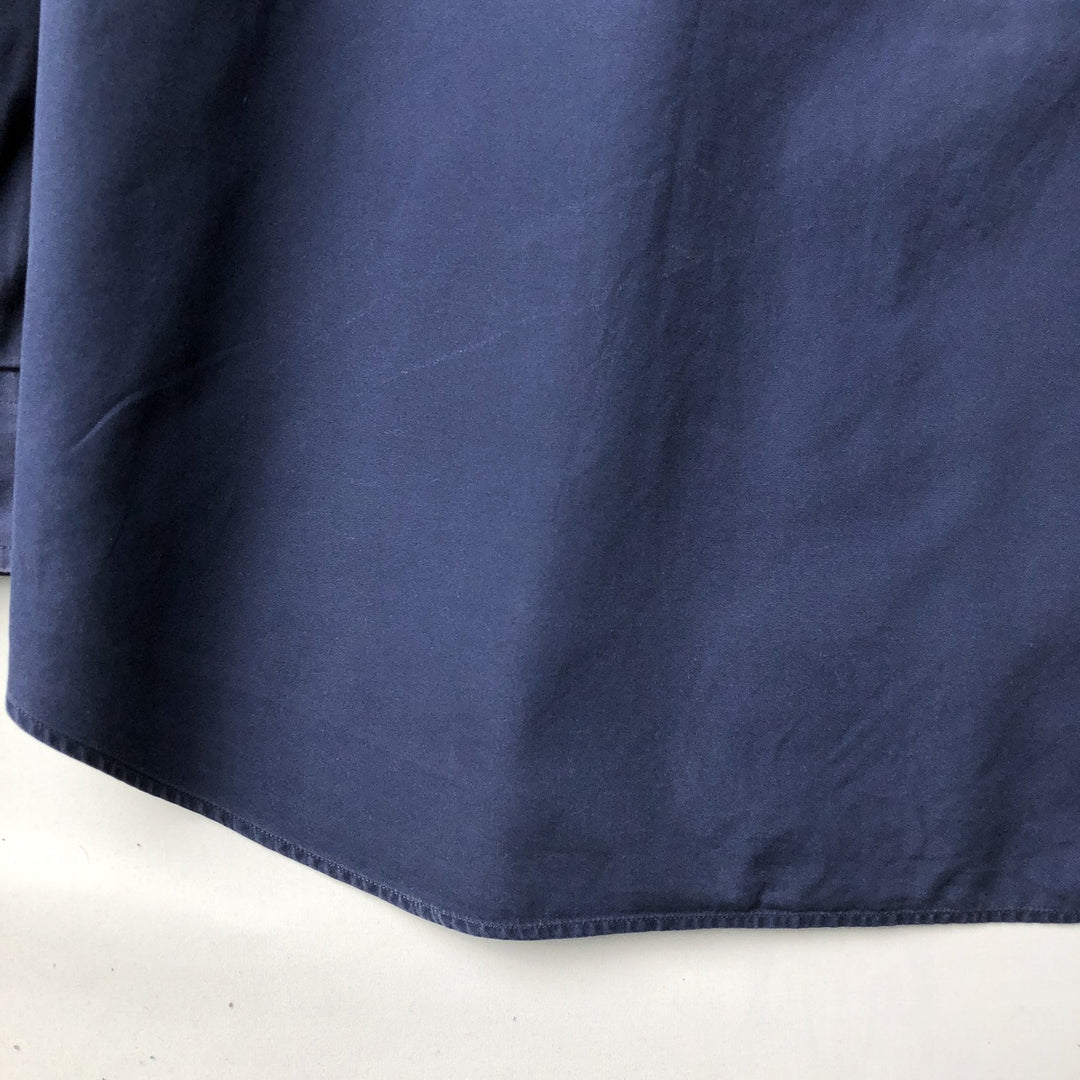 Ralph Lauren BLAKE long sleeve button down shirt, men's size XXL cotton navy blue type Vintage Second Hand